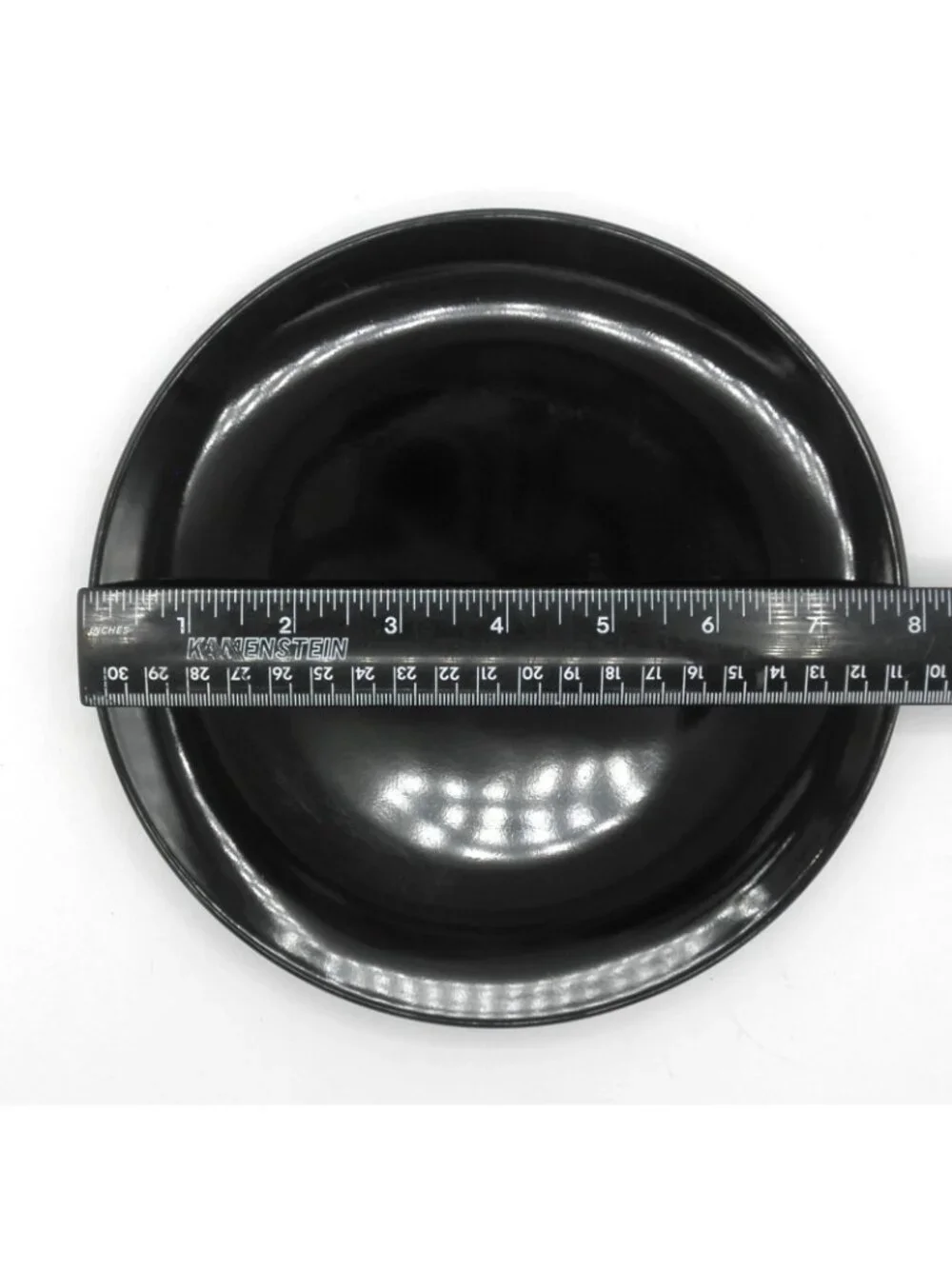 Fargrik  Glossy Black by IKEA 7-7/8 in. Salad Plates Set of 6 Pattern: IK FARBL